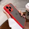 Funda translúcida esmerilada para teléfono móvil Apple 17Promax, todo incluido, simple, tacto de piel, iPhone16, anticaída, funda suave