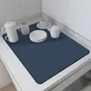 Tapete Drenante para Pia de Cozinha Tapete de Isolamento Térmico para Louças Absorvente e de Secagem Rápida Porta-copos Doméstico Resistente à Fricção Prova de Óleo Secagem Sem Lavagem Sousplat para Bancada