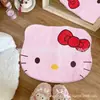 Tapete de Gato Kitty Desenho Animado Transfronteiriço Imitação de Caxemira Tapete de Chão Decorativo Absorvente de Água Antiderrapante Banheiro Cobertor Macio para Quarto ao Lado da Cama