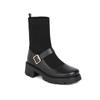 Botines casuales de tacón medio cuadrado punta redonda talla 32-43 caña de lana JGB2022N007004