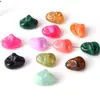 Contas de duas cores com textura de jade falso de formato irregular para DIY, estilo chinês, acessórios para corrente de celular, pulseira, colar, elástico de cabelo