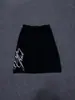 Camiseta de manga larga Y2K retro americano estilo oscuro punk gótico estampado de letras high street personalizada holgada moderna