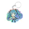 Llavero Acrílico Personalizado con Colgante de Llavero de Dibujos Animados Anime Grabado con Láser, Soporte Acrílico Creativo de Doble Cara Hecho por Encargo