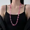 Colar de Pérolas Multicamadas de Luxo Leve de Alta Qualidade para Mulheres Elegante Elegante Simples Longo Acessórios de Corrente de Lã Outono e Inverno