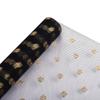 Material de embalagem para buquê de flores estilo coreano atacado floricultura floral Rosa Preto e Branco estrelas douradas Lua fio enrolado gaze para flores