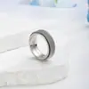 Anillo Nuevo de Acero de Titanio para Hombre Anillo Simple de Acero Inoxidable Venta al por Mayor Anillo Personalizado para Pareja Venta Directa de Fábrica
