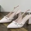 Sandalias de Moda Elegantes para Eventos Sociales, Estilo Francés, Puntiagudas, Tacón Alto, Escote Bajo, Tacón Grueso, Novedad Primavera/Verano 2026