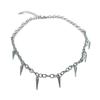 Nuevo Collar de Remaches Geométricos Estilo Hip-Hop Punk Minimalista de Moda Diseño Europeo y Americano Joyería para Clavícula para Hombres y Mujeres