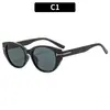 Moda Europeia e Americana Novos Óculos de Sol Gatinho em Formato de T, High-End, Anti-UV, Óculos Tendência, Óculos Personalizados e Versáteis