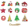 Nuevas Decoraciones Navideñas, Escenas de Banderas, Arreglos Ambientales, Cintas Florales, Colgantes, Decoraciones, Colgantes, Banderas Coloridas