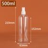 Botella de Spray Transparente al por Mayor 5-500ml Botella de Spray de Alcohol Botella Recargable de Viaje Botella Pequeña de Spray de Plástico PET