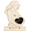 Adornos Transfronterizos, Soporte Conmemorativo de Nacimiento de Bebé, Marco de Fotos para Ecografía de Bebé (Ultrasonido B) para Conmemorar a las Madres Embarazadas