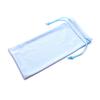 Bolsa de Microfibra Hecha a Medida de Fábrica con Cierre de Doble Cordón, Bolsa de Tela para Gafas de Sol, Bolsa de Almacenamiento para Gafas de Sol para Ventas Transfronterizas