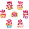 Brillante caricatura fresa oso pastel diy pegamento crema funda para teléfono horquilla taza de agua hebilla de zapato resina accesorios de joyería