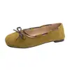 Sapatos Femininos de Salto Baixo com Laço Estampa Leopardo Retro Chegada Nova Outono 2026 Sapatos de Festa Mary Janes de Fundo Plano Sapatilhas