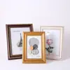 Ps Moldura de Foto Plástica Dourada Atacado Estilo Europeu Transfronteiriço Moldura para Certificado A4 A3 Moldura para Documento 4*6" 6*8" Mesa