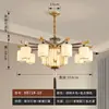 Lámpara de araña minimalista de alta gama para mostrador de bar de restaurante, todo cobre, luz lineal de vidrio de lujo ligero para mesa de comedor y sala de estudio, sin aluminio