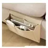 Bolsa de armazenamento suspensa para cabeceira em tecido não tecido simples, bolsa de armazenamento portátil para dormitórios, um item prático para sofás e cabeceiras