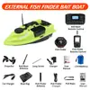 Barco Cebo Luminoso Sonda de Peces con Posicionamiento GPS y Retorno Automático Barco Cebo con Control Remoto de 500m para Alimentar y Enganchar Peces