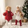 Monos de Bebé para Otoño e Invierno para Navidad y Año Nuevo, Sudaderas con Capucha de Oso Lindas para Bebés Niños y Niñas, Ropa de Año Nuevo para Recién Nacidos