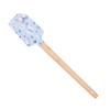 Espátula de Silicone para Bolo e Creme Raspadora Desmontável Resistente a Altas Temperaturas Grande Cabo de Madeira Raspador de Confeitaria
