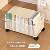 Estante de Almacenamiento para Mochilas Escolares, Caja de Libros con Ruedas para Estudiantes, Carrito de Almacenamiento de Libros para Estudiantes de Secundaria, Cesta de Libros Móvil Debajo del Escritorio