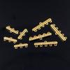 Banho de ouro real com microincrustação de zircônia Estilo Longo com Franjas brincos de três pingentes cinco pingentes brinco colar pulseira acessórios DIY