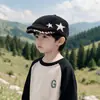 Gorra Infantil Estilo Otoño e Invierno Cálida Engrosada Pana Gorra Plana Gorra Pato Unisex Bebé Estampado Leopardo Estrella Boina