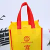 Bolsa de Compras Ecológica de Alta Gama con Logo del Fabricante, Bolsa de Tote Ecológica, Portátil, Almacenamiento, Impresión a Color, Bolsa Laminada, Venta al por Mayor