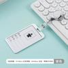 Juego de tarjetas de aleación de aluminio horizontal de tamaño pequeño, tarjeta de trabajo de enfermera, médico, insignia, certificado, etiqueta, clip comercial de metal