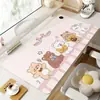 Alfombrilla de ratón calefactable, diseño lindo de dibujos animados, perfecta para el invierno, ideal para estaciones de trabajo de niñas, mantiene tu escritorio caliente y es un gran calentador de manos calefactable extragrande para la oficina