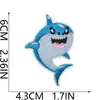 Patches de Bordado de Peixes Coloridos Patches com Tema Oceânico Decorações Fofas de Foca Patches Bordados à Máquina Sublimação