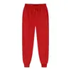 Calça de moletom jogger unissex para comércio exterior transfronteiriço com estampa digital, cintura elástica esportiva casual, calça esportiva versátil de cor sólida