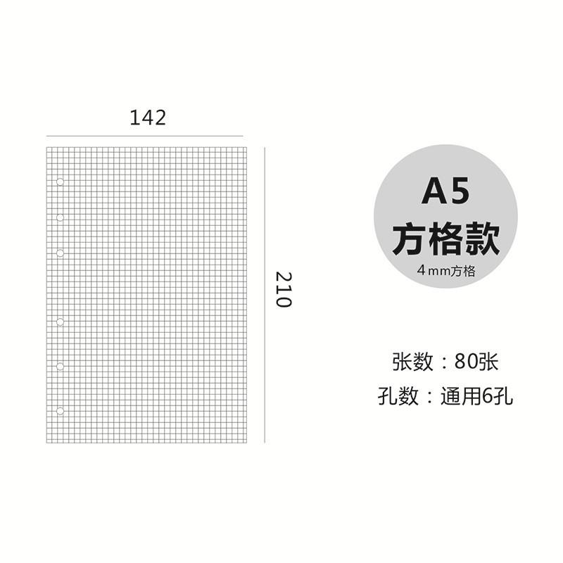 6孔A5方格