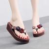 Pantuflas de nuevo estilo 2022 para mujer, moda de verano para exteriores, combinan con todo, chanclas para la playa, sandalias de playa, chanclas de plataforma con flores