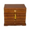 Joyero de madera maciza con cerradura, estilo antiguo, estilo retro, estilo princesa europeo, coreano, regalo de boda y cumpleaños.