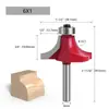 Fresa de 6 Lâminas Fresa de Canto Redondo com Haste de 1/4 Fresa para Ranhuras Cabeça de Corte para Máquina de Acabamento Fresa Fresa de Aço Tungstênio Fresa de Liga de Aço Tungstênio Especificações Completas