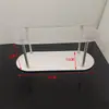 Centro de Mesa para Postres de Acrílico Bandeja para Pastel de Boda Soporte de Exhibición Soporte para Pasteles de Té de la Tarde Mesa para Descanso de Té de Buffet Frío