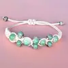 Pulsera de Cerámica de Jingdezhen Pulsera Tejida Pulsera de Cuentas de Porcelana Nueva Pulsera Estilo Chino para Mujer Estilo Étnico Joyería Literaria para Estudiantes