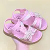 Sandalias Grandes para Niñas de Fábrica de Origen, Nuevo Modelo de Verano, Sandalias de Velcro para Exteriores para Niños Pequeños y Medianos, Comercio Exterior Transfronterizo al por Mayor