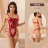 Lingerie Sexy, Body de Renda Aberto no Gancho Quente e Sedutor, Estilo Puro Desejo, Body Justo que Não Precisa Tirar, Conjunto de Luxo