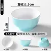 Louça de Melamina Tigela Pequena para Uso Comercial em Restaurantes, Tigela de Sopa, Tigela de Arroz, Porcelana de Imitação Bicolor Tigela para Molho de Mergulho de Loja de Hot Pot