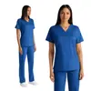 Amazon Top de Scrubs con Cuello en V Ajustado Uniforme Médico para Consultores Médicos y Doctores de Clínica, Fuente Transfronteriza