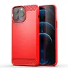 Funda de teléfono de TPU con patrón de fibra de carbono cepillado para iPhone14 resistente a caídas funda de teléfono Apple 13promax cepillada