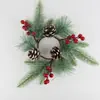 Guirlanda de Natal Personalizada de Fábrica Guirlanda de Flores Artificiais Enfeite de Pendurar Decoração para Fotos Item de Exibição Atacado Transfronteiriço Guirlanda de Natal