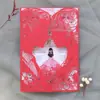 Cartão de Cumprimentos Dia dos Namorados Menino e Menina Renda Convite de Casamento Corte a Laser Convite de Casamento Europeu Convite Rosa de Casamento