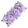 Nuevo Arreglo Floral de Piso para Boda Flor de Seda Artificial Flor Acabada Decoración L Arreglo Floral de Eucalipto t Guía de Camino de Escenario Arte Floral para Boda