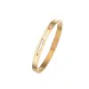 Joias Promocionais Europeias e Americanas Transfronteiriças Estilo Coreano Moderno Pulseira de Titânio com Diamante Pulseira com Fivela Vazada de Zircônia para Mulheres Atacado