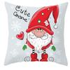 Funda de almohada de gnomo navideño transfronteriza de Amazon, funda de cojín de piel de melocotón de gnomo navideño lindo, venta al por mayor