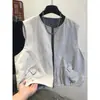 Chaqueta Chaleco de Punto Holgada con Cuello Redondo Estilo Coreano Nuevo para Mujer, Primavera y Otoño 2026, Chaleco Casual Versátil sin Mangas